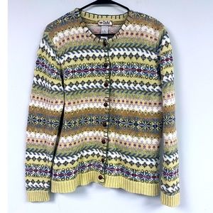 Tiara Cottage Core Wooden Buttons Cardigan